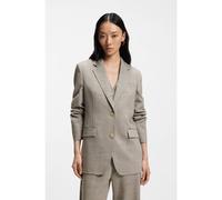 BOSS Regular-fit blazer in a wool blend - Style Jemma4, 50558288 Beige Patterned 4