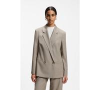 BOSS Regular-fit blazer in Italian virgin wool with stretch - Style Jaleto14, 50572078 Beige 14