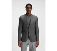 BOSS Regular-fit blazer in patterned virgin wool - Style H-Janson-FL-253, 50551560 Silver 38R
