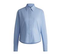 BOSS Regular-fit blouse in striped stretch cotton - Style Brielle_1_Monday, 50531519 Light Blue 6