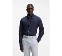 BOSS Regular-fit button-down shirt in linen - Style H-LIAM-BD-E-C1-263, 50567009 Dark Blue M