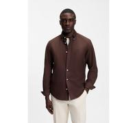 BOSS Regular-fit button-down shirt in Oxford cotton - Style H-LIAM-BD-E-C1-263, 50567015 Dark Brown XXL