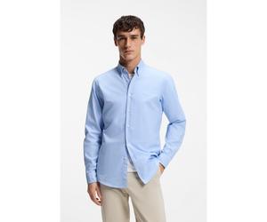 BOSS Regular-fit button-down shirt in Oxford cotton - Style Rickert_M, 50519707 Light Blue XXXL