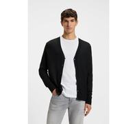 BOSS Regular-fit cardigan in a wool blend - Style Avac_CD, 50523574 Black S