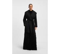 BOSS Regular-fit coat in a double-faced wool blend - Style Cariby, 50548356 Black 6