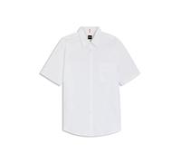 BOSS Regular-fit Hemd Aus Baumwoll-Popeline White