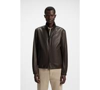 BOSS Regular-fit jacket in nappa leather - Style L-Mubuk2, 50546463 Dark Brown 36R