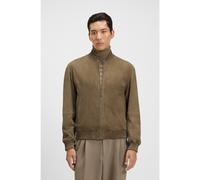 BOSS Regular-fit jacket in suede - Style H-Muller, 50543213 Brown 46R