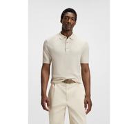 BOSS Regular-fit knit polo blended with cotton - Style H-Iannotti, 50543148 Natural M
