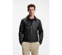 Boss Mapson4 10273355 Leather Jacket Black 56 Men
