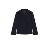 BOSS Regular-fit pea coat in a wool blend - Style Caraza, 50548558 Dark Blue 12
