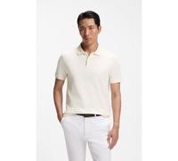 BOSS Regular-fit polo in cotton-silk jacquard - Style L-Perry 141, 50565893 Natural XL