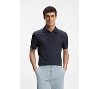 BOSS Regular-fit polo shirt in honeycomb-structured cotton piqué - Style Phoenix, 50560227 Dark Blue L