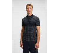 BOSS Regular-fit polo shirt in lightweight checked Pima cotton - Style Polo Check GL, 50544478 Dark Blue XXL