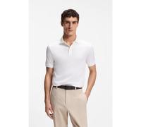 BOSS Regular-fit polo shirt in mercerised Italian cotton - Style L-Perry 14, 50494980 White XXL