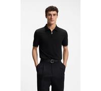 BOSS Regular-fit polo with zip closure - Style C-Pei 90, 50564941 Black M