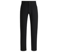 BOSS Regular-fit regular-rise trousers in stretch dobby - Style H-Re.Maine5, 50530849 Black 33/36