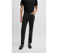 BOSS Regular-fit regular-rise trousers in stretch dobby - Style H-Re.Maine5, 50530849 Black 38/30