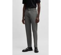 BOSS Regular-fit regular-rise trousers in stretch dobby - Style H-Re.Maine5, 50530849 Dark Grey 38/32