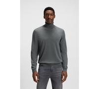 BOSS Regular-fit rollneck sweater in merino wool - Style Musso-P, 50468262 Grey XXL