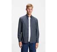 BOSS Regular-fit shirt in checked stretch-cotton dobby - Style Ricoplus_M, 50556464 Blue Patterned M