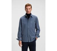 BOSS Regular-fit shirt in cotton corduroy - Style Relegant_6_M, 50548976 Blue S