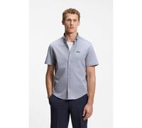 BOSS Regular-fit shirt in cotton jersey - Style ST_Motion S, 50555951 Dark Grey S