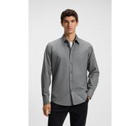 BOSS Regular-fit shirt in cotton poplin - Style Relegant_6_M, 50518304 Light Grey XL