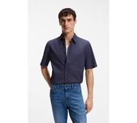 BOSS Regular-fit shirt in cotton poplin - Style Relegant_6-short_M, 50537331 Dark Blue M