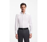 BOSS Regular-fit shirt in easy-iron cotton poplin - Style H-JOE-kent-C1-214, 50479943 White