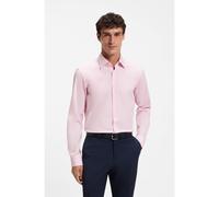 BOSS Regular-fit shirt in easy-iron stretch-cotton poplin - Style H-JOE-kent-C1-214, 50473265 light pink 14.5