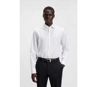 BOSS Regular-fit shirt in easy-iron stretch-cotton poplin - Style H-JOE-kent-C1-214, 50473265 White 15