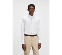 BOSS Regular-fit shirt in easy-iron stretch-cotton poplin - Style H-JOE-kent-C3-214, 50545075 White 15