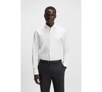 BOSS Regular-fit shirt in easy-iron stretch-cotton twill - Style H-JOE-spread-C1-222, 50474279 White 15.5L