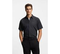 BOSS Regular-fit shirt in knitted cotton piqué - Style ST_Excurse S, 50554450 Grey Patterned XL