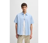 BOSS Regular-fit shirt in Oxford cotton - Style Rash_2_M, 50537332 Light Blue 5XL