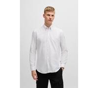 BOSS Regular-fit shirt in Oxford cotton - Style Rickert_M, 50519707 White 4XL