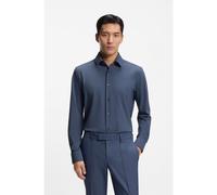 BOSS Regular-fit shirt in performance-stretch jersey - Style P-JOE-S-K-261, 50555764 Dark Blue 16.5