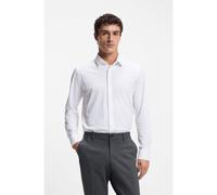 BOSS Regular-fit shirt in performance-stretch jersey - Style P-JOE-S-K-261, 50555764 White 15.7