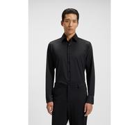 BOSS Regular-fit shirt in performance-stretch twill - Style P-JOE-kent-C1-222, 50532287 Black 16.5