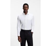 BOSS Regular-fit shirt in performance-stretch twill - Style P-JOE-kent-C1-222, 50532287 White 18.5