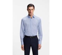 BOSS Regular-fit shirt in printed stretch cotton - Style H-JOE-K-C1-261, 50560701 Light Blue Patterned 16.5