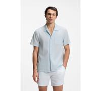 BOSS Regular-fit shirt in seersucker fabric - Style Relax_Shirt, 50561168 Light Blue M