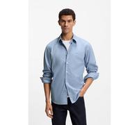 BOSS Regular-fit shirt in stretch-cotton dobby - Style Relegant_6_M, 50543498 Light Blue XXL