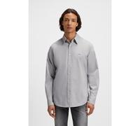 BOSS Regular-fit shirt in stretch-cotton dobby - Style Relegant_6_M, 50543498 Light Green XL