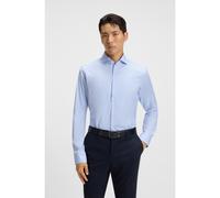 BOSS Regular-fit shirt in stretch-cotton twill - Style H-JOE-spread-C1-222, 50479948 Light Blue 17