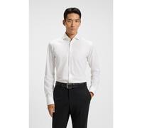 BOSS Regular-fit shirt in stretch-cotton twill - Style H-JOE-spread-C1-222, 50479948 White 17.7