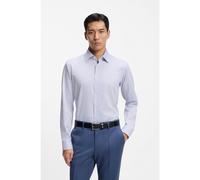 BOSS Regular-fit shirt in striped easy-iron cotton - Style H-JOE-K-C1-261, 50555712 Light Purple 17