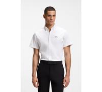 BOSS Regular-fit shirt in wrinkle-resistant cotton jersey - Style ST_Motion S, 50555951 White L