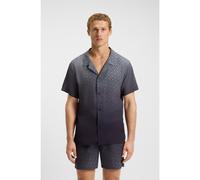 BOSS Regular-fit shirt with degradé monogram print - Style Vale_Shirt, 50534342 Dark Grey M